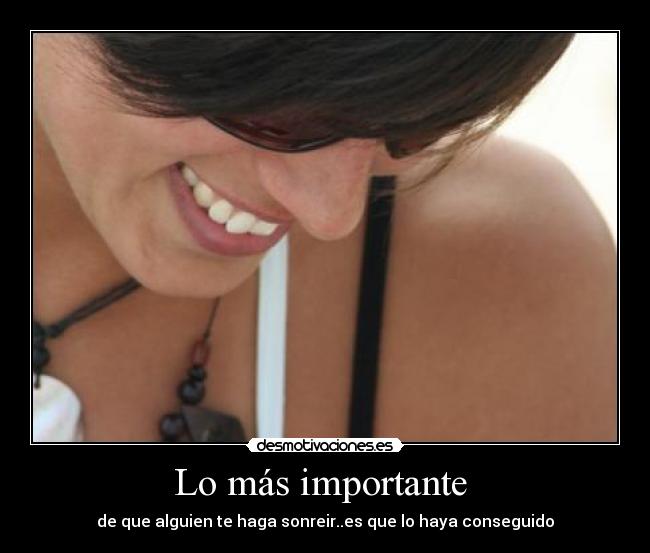Lo más importante -
