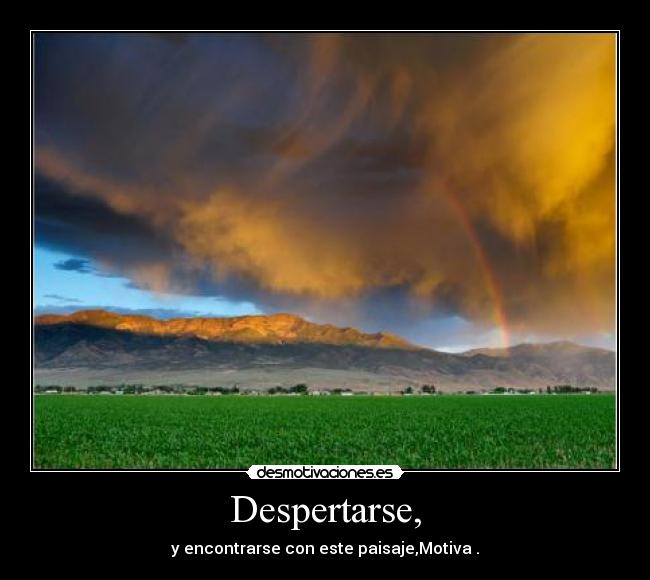 Despertarse, - 