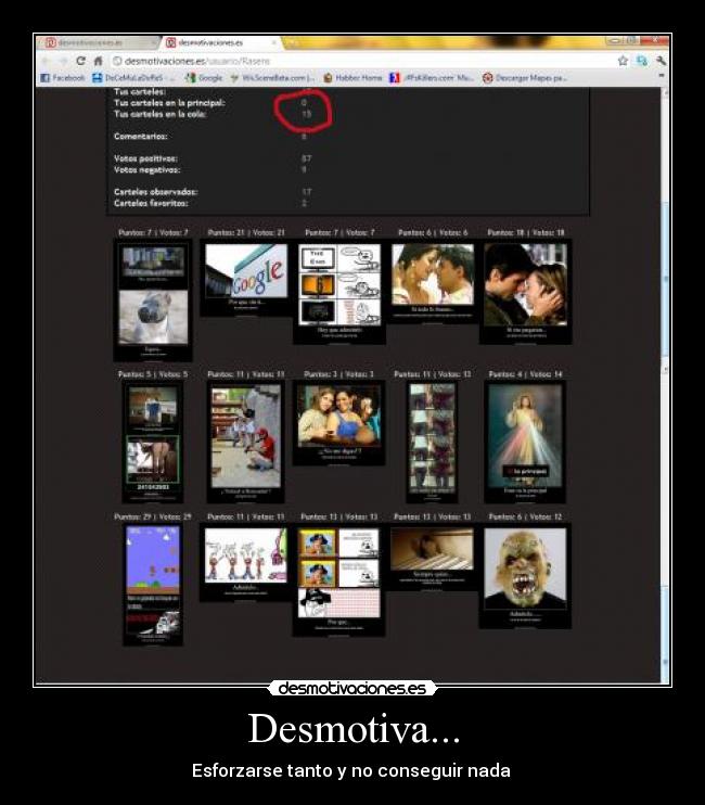 Desmotiva... -
