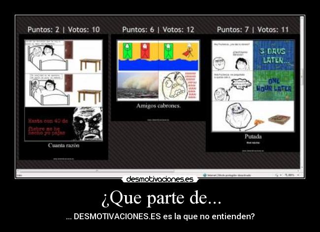 ¿Que parte de... -