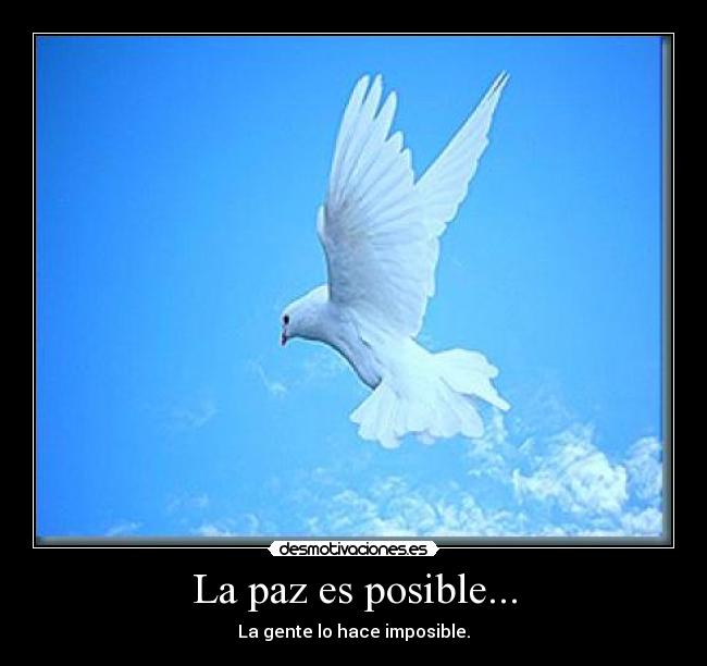 La paz es posible... - 
