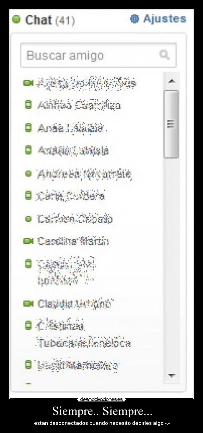 Siempre.. Siempre... - estan desconectados cuando necesito decirles algo -.-