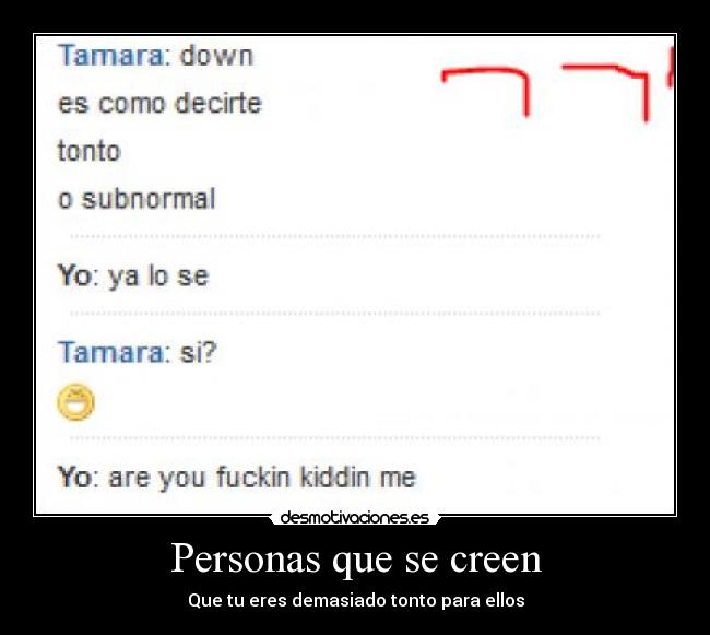 Personas que se creen - 