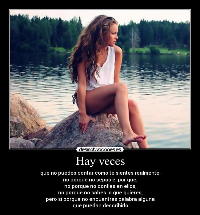 Hay veces -