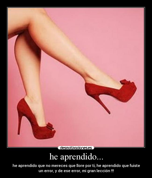 he aprendido... -