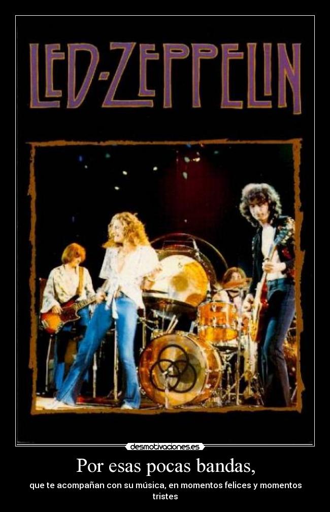 carteles led zeppelin bandas musica momentos sentimientos desmotivaciones