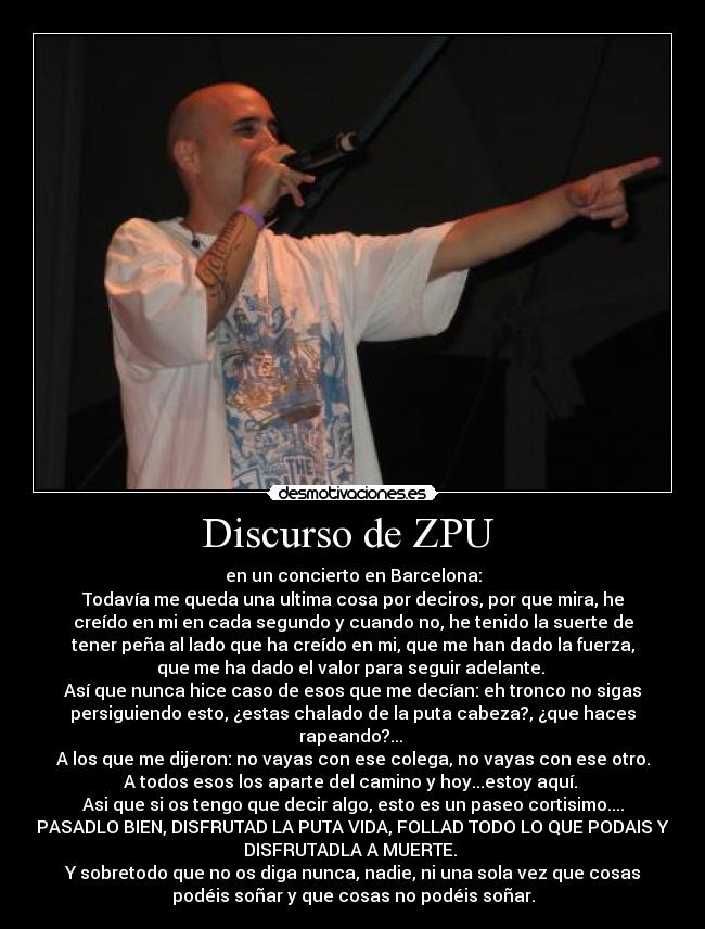 Discurso de ZPU -