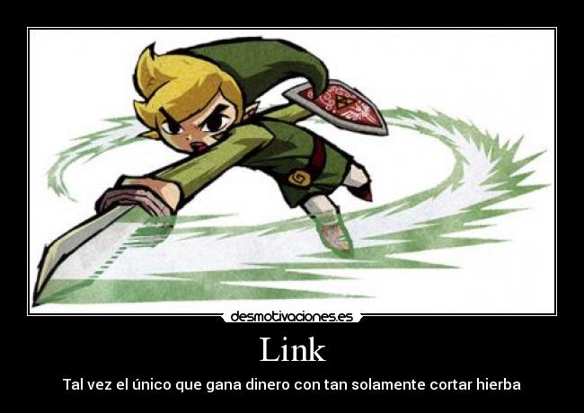 carteles link the legend zelda hierba rupia desmotivaciones