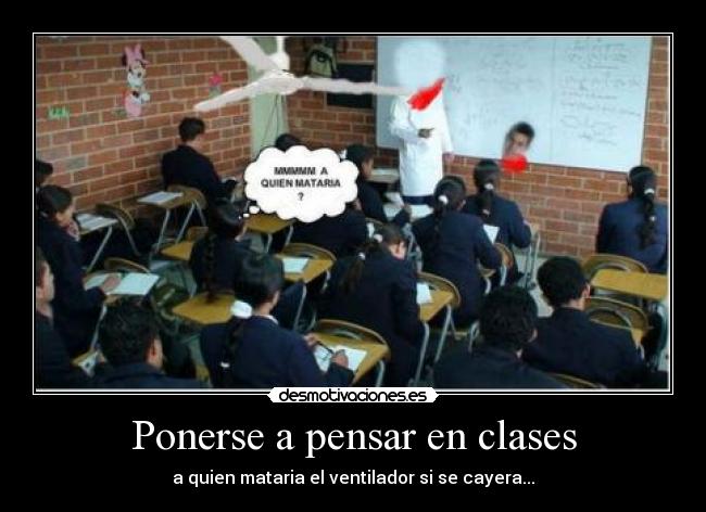Ponerse a pensar en clases - 