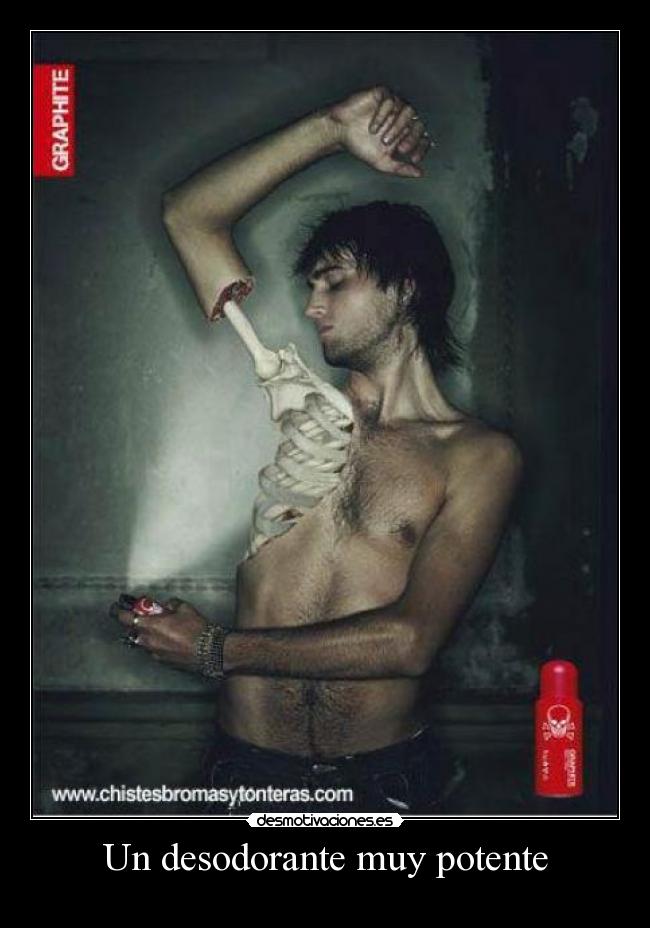 Un desodorante muy potente -