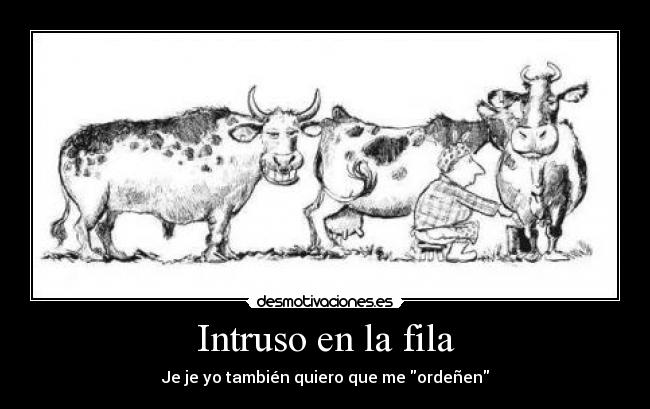 Intruso en la fila -