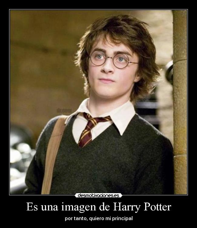 Es una imagen de Harry Potter - por tanto, quiero mi principal