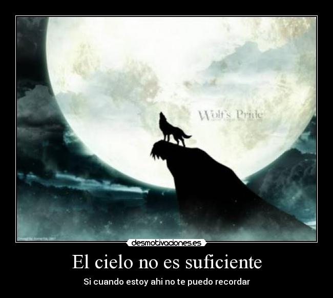 El cielo no es suficiente -