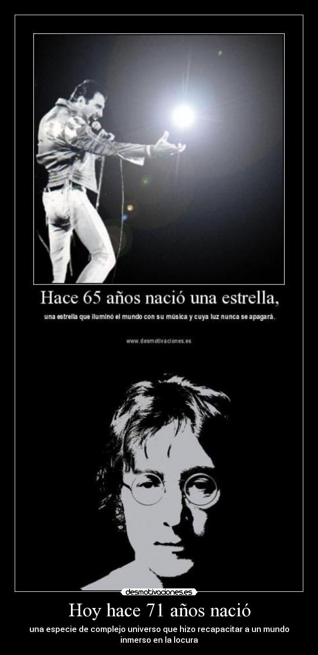 Hoy hace 71 años nació - 