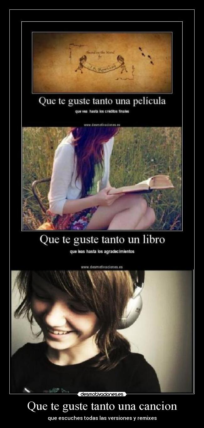 Que te guste tanto una cancion - que escuches todas las versiones y remixes