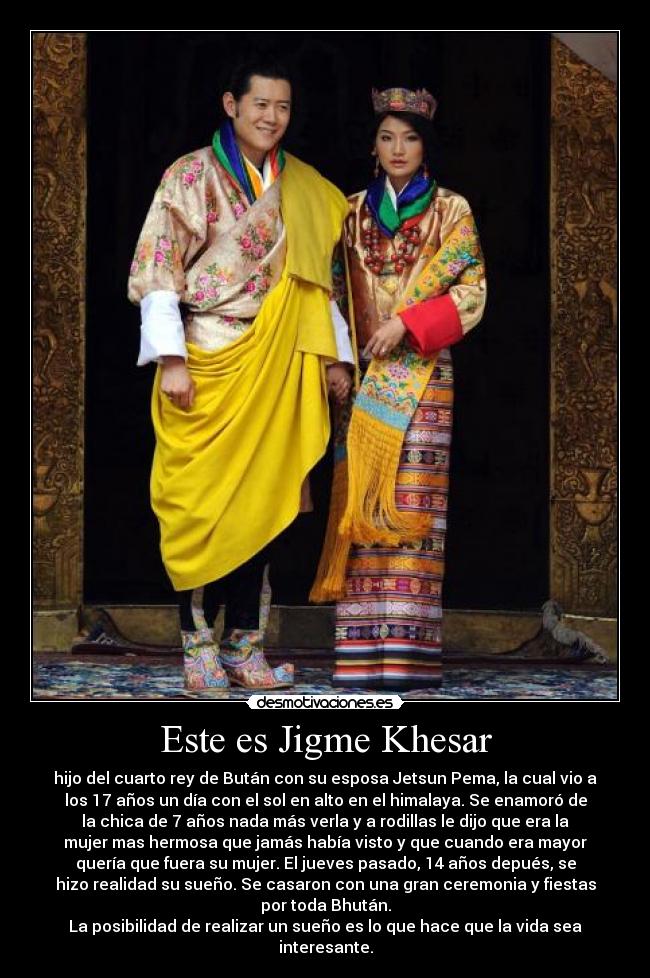 Este es Jigme Khesar - 