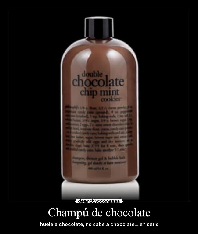 Champú de chocolate - 