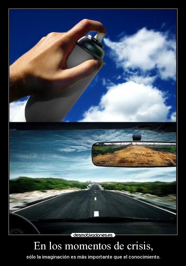 En los momentos de crisis, -