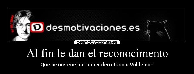 Al fin le dan el reconocimento - 