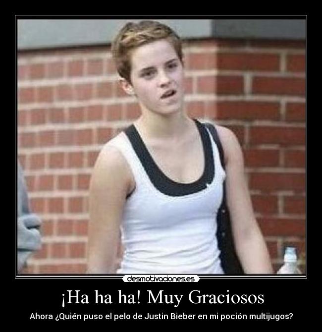 ¡Ha ha ha! Muy Graciosos - Ahora ¿Quién puso el pelo de Justin Bieber en mi poción multijugos?