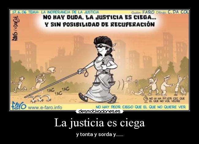 La justicia es ciega - 