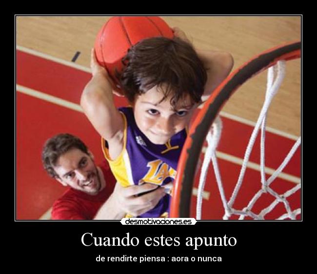 Cuando estes apunto -