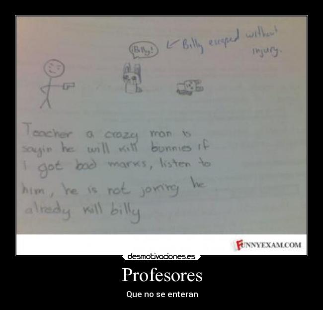Profesores - Que no se enteran