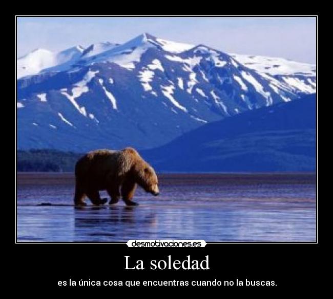 La soledad -