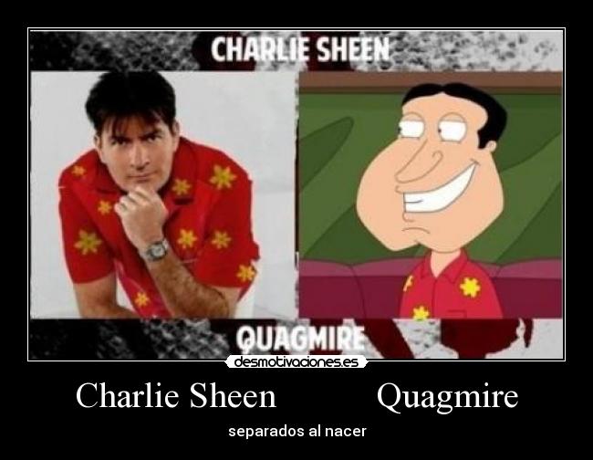 Charlie Sheen Quagmire - separados al nacer