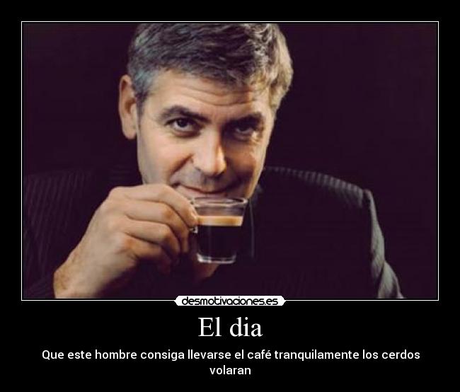 El dia - Que este hombre consiga llevarse el café tranquilamente los cerdos volaran