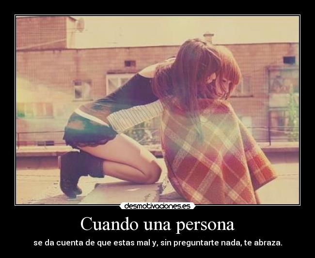 Cuando una persona -