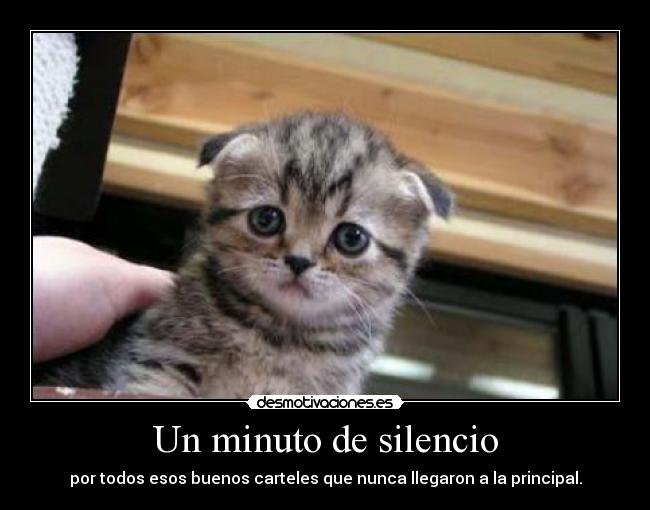 Un minuto de silencio -