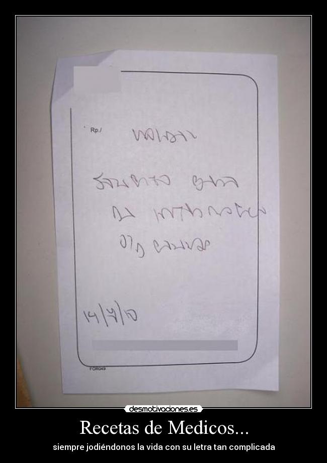 Recetas de Medicos... -