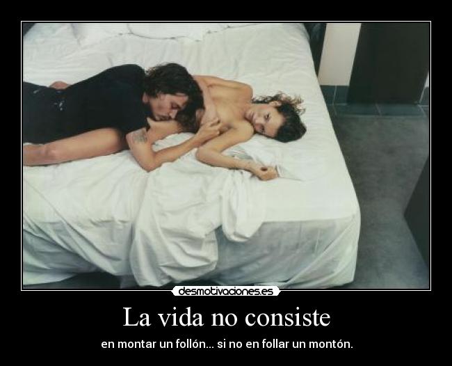 La vida no consiste -