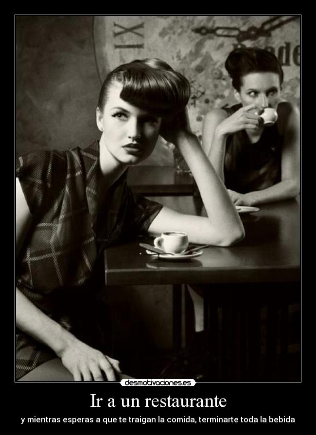 Ir a un restaurante -