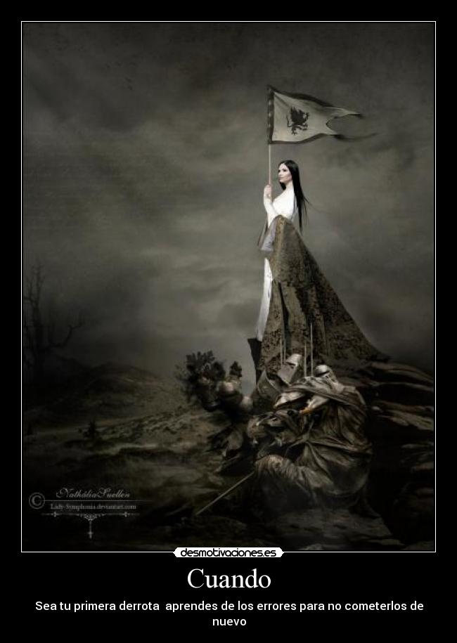 carteles cuando sea primera derrota desmotivaciones