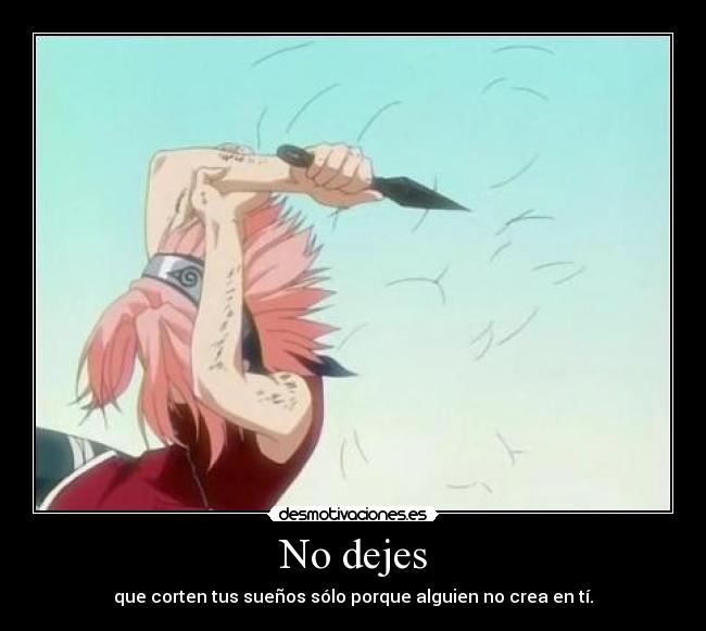 No dejes -