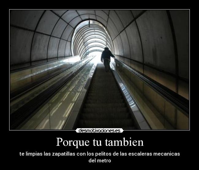 carteles pelitos las escaleras mecanicas desmotivaciones