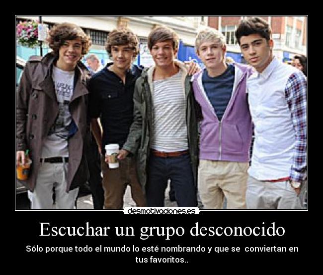 Escuchar un grupo desconocido -