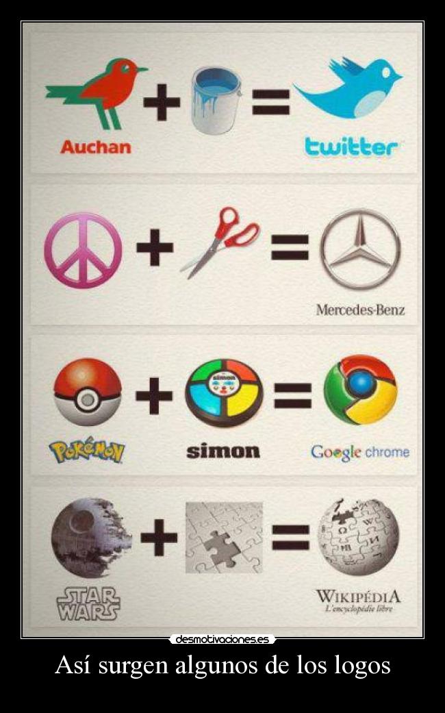 Así surgen algunos de los logos - 