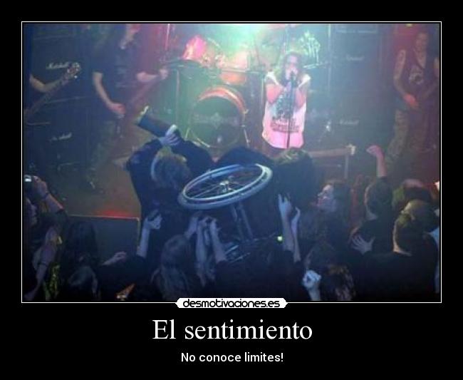 carteles sentimiento limitesrock heavy metal metal mosh pogo desmotivaciones