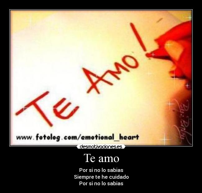 Te amo -