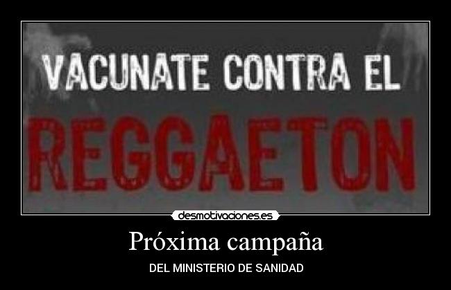 Próxima campaña - DEL MINISTERIO DE SANIDAD
