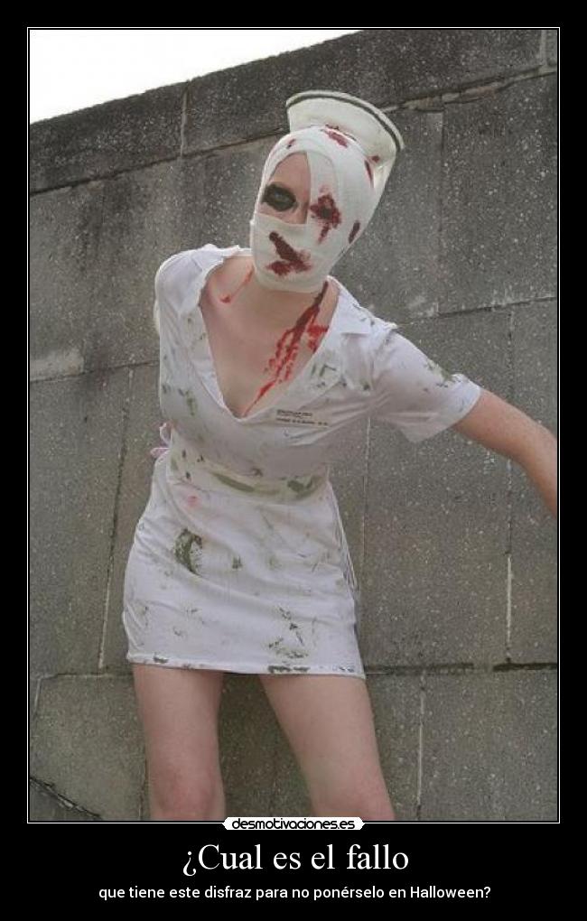 ¿Cual es el fallo - que tiene este disfraz para no ponérselo en Halloween?