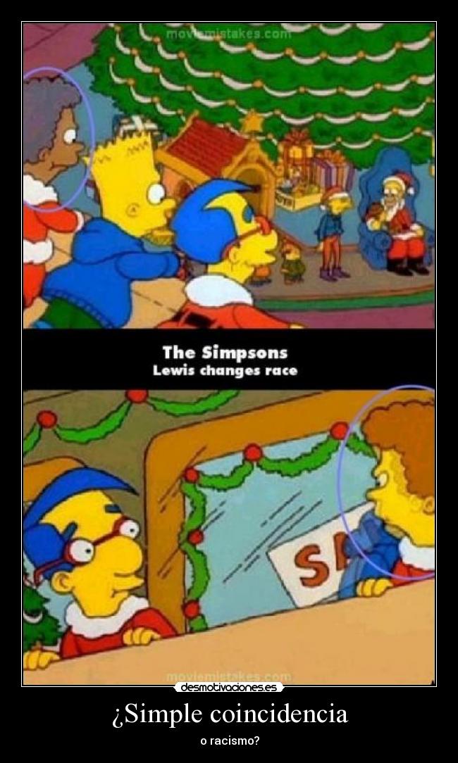 ¿Simple coincidencia - o racismo?