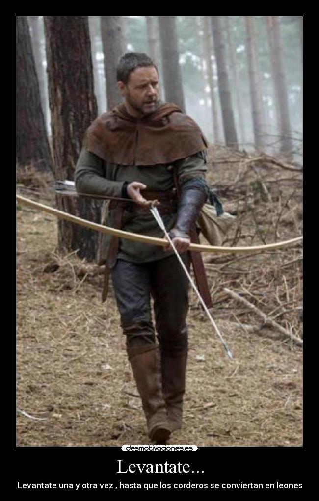 Levantate... - Levantate una y otra vez , hasta que los corderos se conviertan en leones