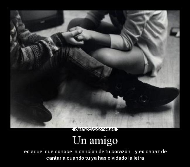 Un amigo -
