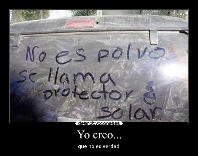 Yo creo... - 