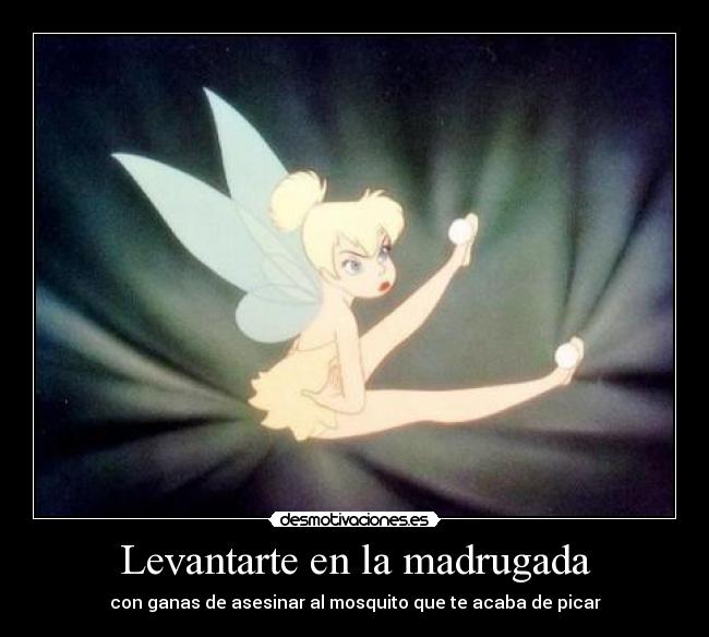 carteles campanilla cabreada mosquito desmotivaciones