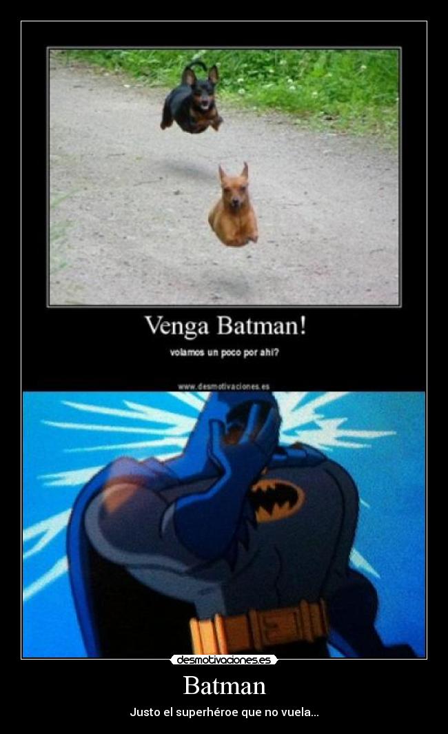 Batman - Justo el superhéroe que no vuela...